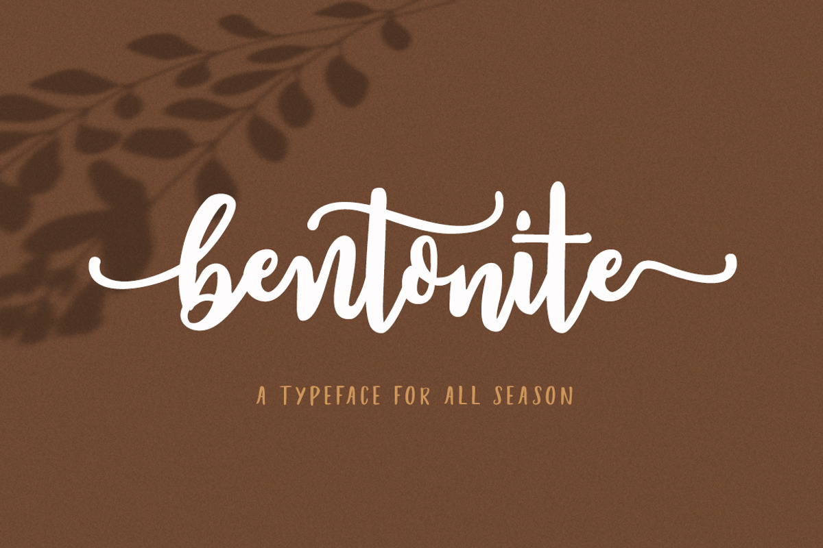 Bentonite Modern brush, a Script Font by Franstudio (Photo 1 of 9)