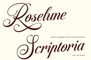 Roselune Scriptoria - Script Font, a Script Font by Inviline.co (Thumbnail 10 of 10)