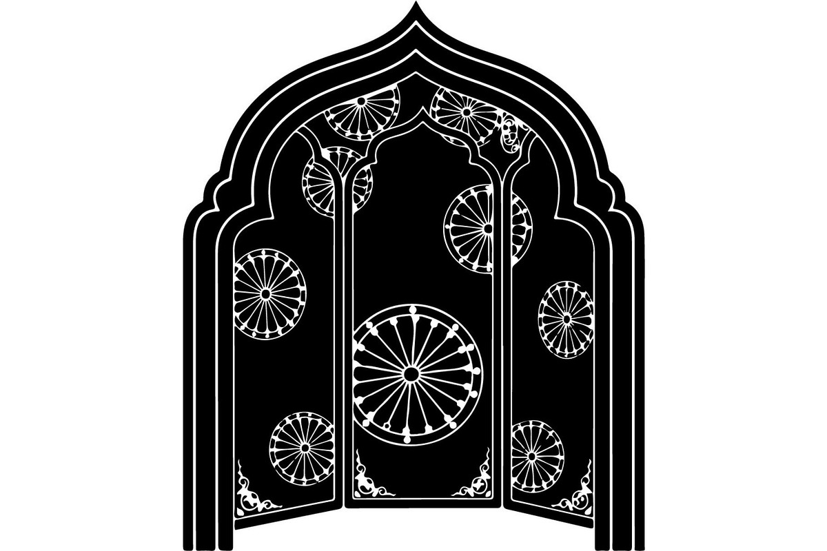 Ornamental Floral Arch Engraving, a Decorative Illustration by Designer_Momina (Photo 14 of 21)