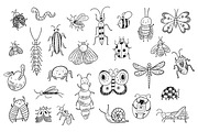 Funny beetles illustrations set, an Animal Illustration by GooseFrol (Thumbnail 2 of 9)