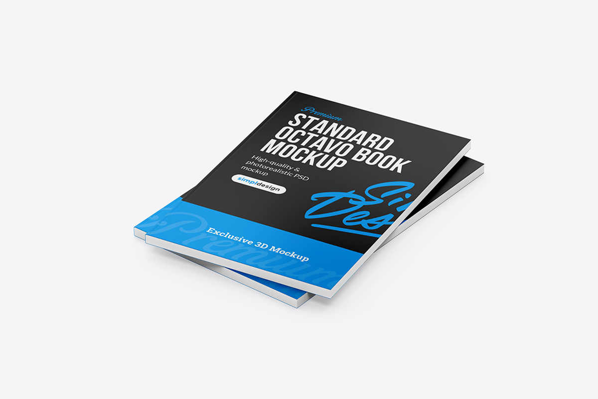 Standard Octavo Book Mockup, a Books & Magazine Mockup by SimplDesign (Photo 13 of 13)