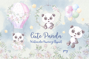 Nursery clipart Cute Panda