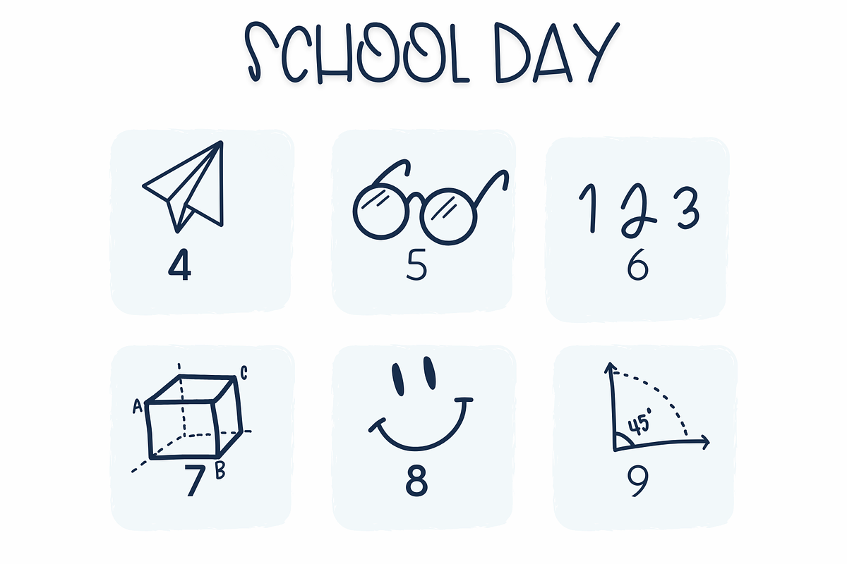 School Day| Symbols Fonts, a Symbol Font by Sirinart (Photo 4 of 8)