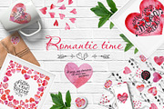 Watercolor Valentine's Day, a Background Graphic by Nafanya (Thumbnail 1 of 6)