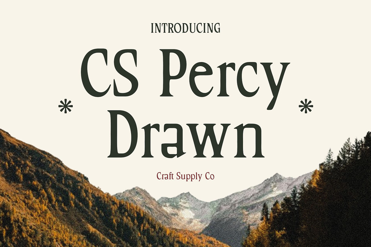 CS Percy Drawn, a Serif Font by Craft Supply Co. (Photo 1 of 8)