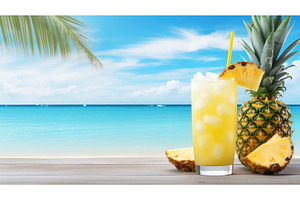 cocktail tropical juice drink, a Food & Drink Photo by pikepicture