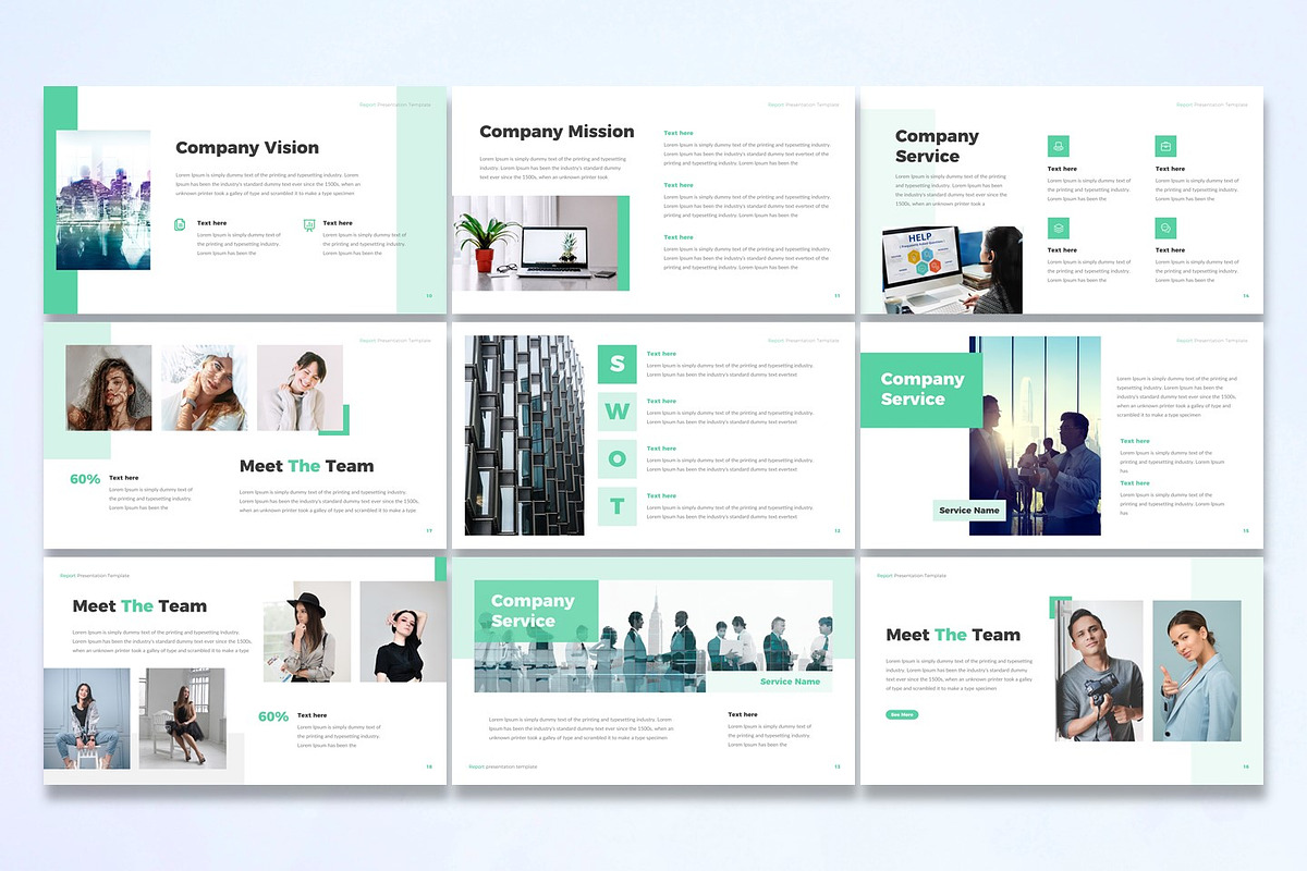 Report - Powerpoint Template, a Presentation Template by UnicodeID