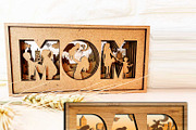Mom and Dad Set Multilayer Templates, a Templates & Theme by LaserCutano (Thumbnail 2 of 9)
