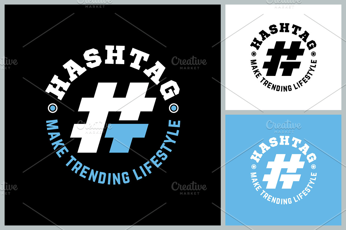 Hashtag symbol with letter T logo, a Branding & Logo Template by Atlantis X Nurman Arbai (Photo 1 of 2)