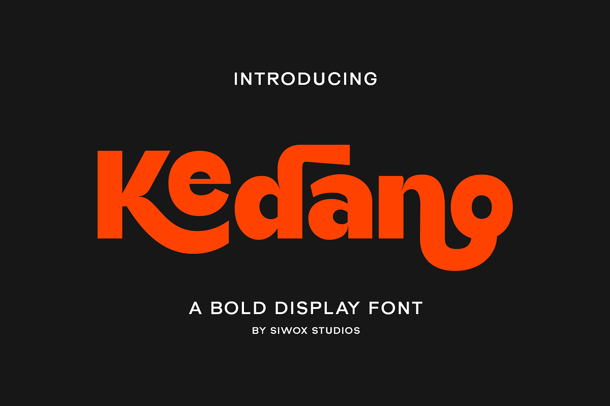 Kedano - Bold Display Font, a Sans Serif Font by Siwox Studios (Photo 1 of 8)