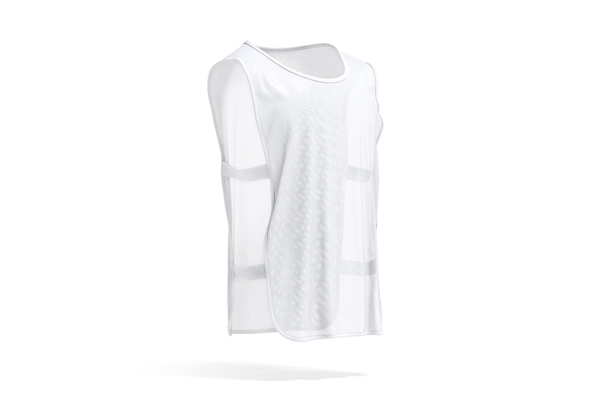 White Football Elastic Vest 3D Model, an Object 3D Model by rebrandy (Photo 1 of 9)