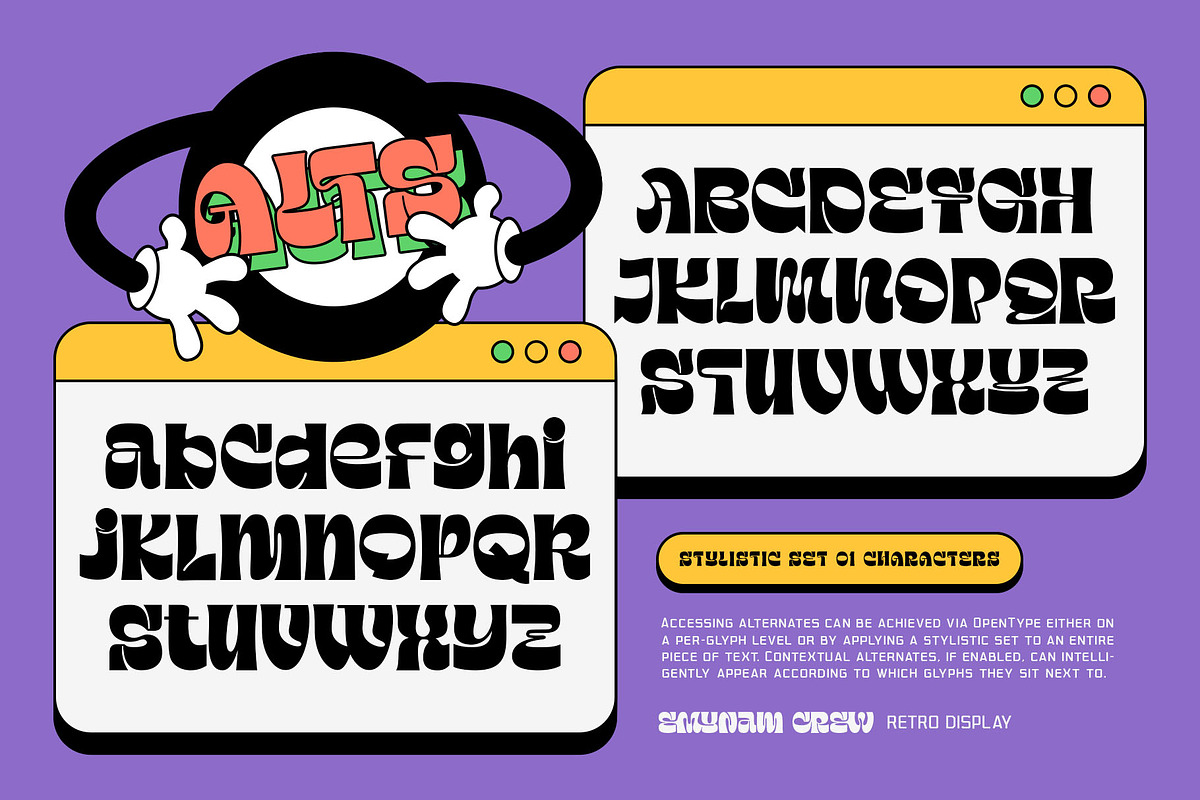 Emynam Crew Typeface, a Sans Serif Font by alit design (Photo 11 of 20)