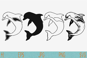 Dolphin Vector Svg Png Eps