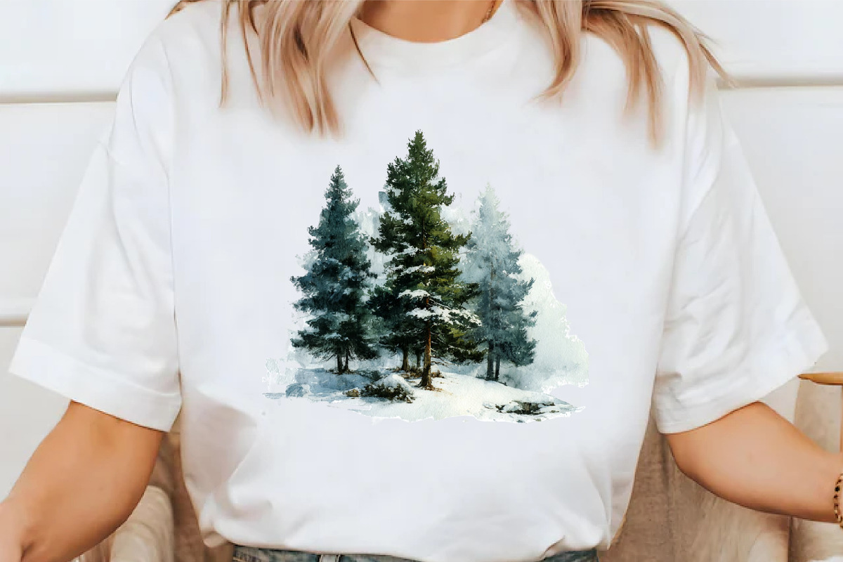 Watercolor Winter Woodland Clipart, an Illustration by Libby Wishes (Photo 3 of 7)