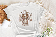 Cowgirl Rock On PNG, Western Woman, an Illustration by SharpMarketplace (Thumbnail 7 of 9)