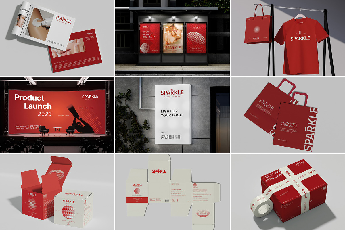 Cosmetic Boxes & Promotion Mockups, an Advertising Mockup by Vitora Mockup (Photo 1 of 12)