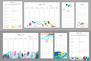 Weekly Planners. EPS & JPEG, a Stationery Template by Lera Efremova (Thumbnail 6 of 10)