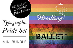 Letter Clash – Typographic Pride Set, a Decorative Illustration by Elibee