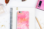 Pink Flow Watercolor, a Decorative Illustration by Planolla (Thumbnail 4 of 7)