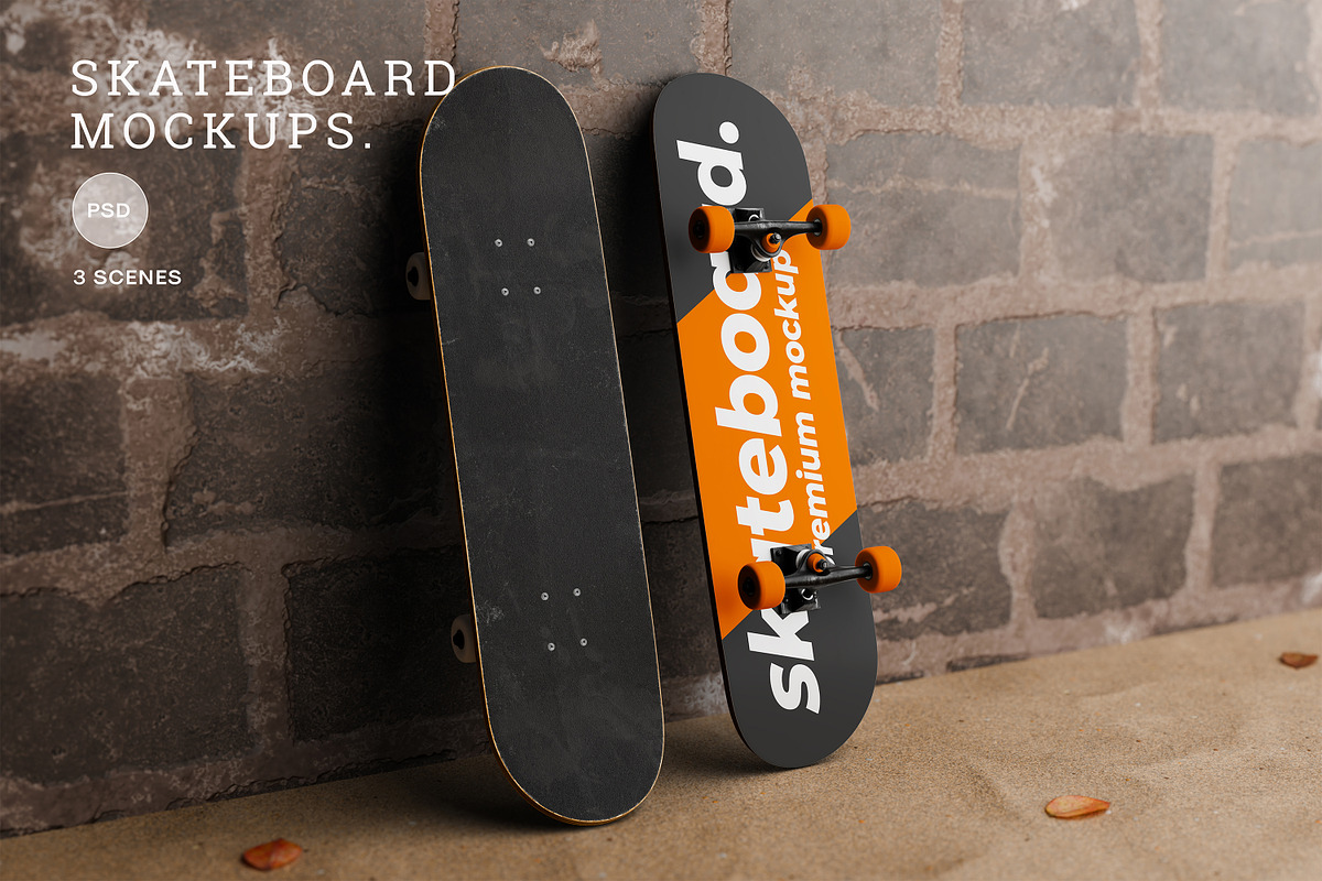 Skateboard Mockups, a Household Mockup by Alhaytar (Photo 1 of 4)