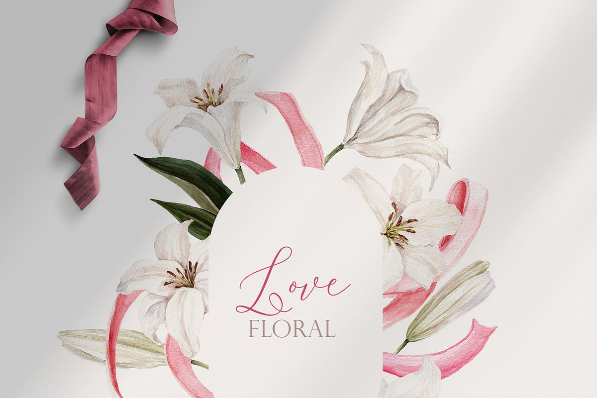 Watercolor Flower - Lily of LOVE, a Decorative Illustration by Beigetime (Photo 8 of 15)