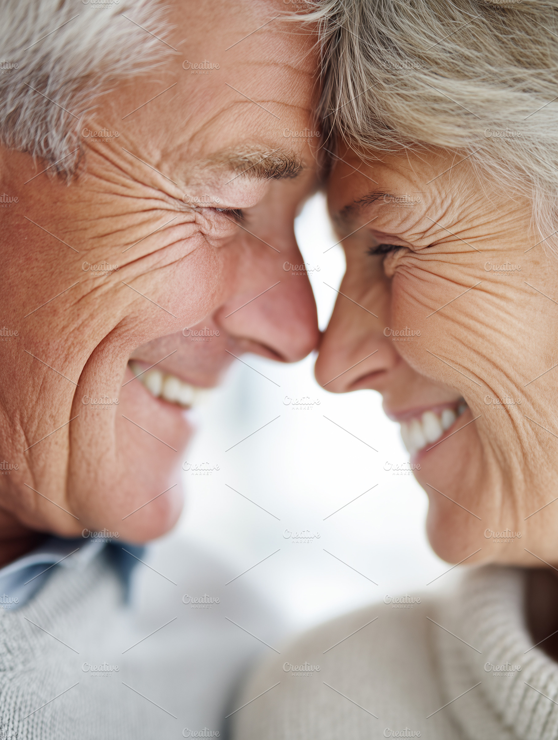 Close up of a happy senior couple, a Person Photo by MistyDay