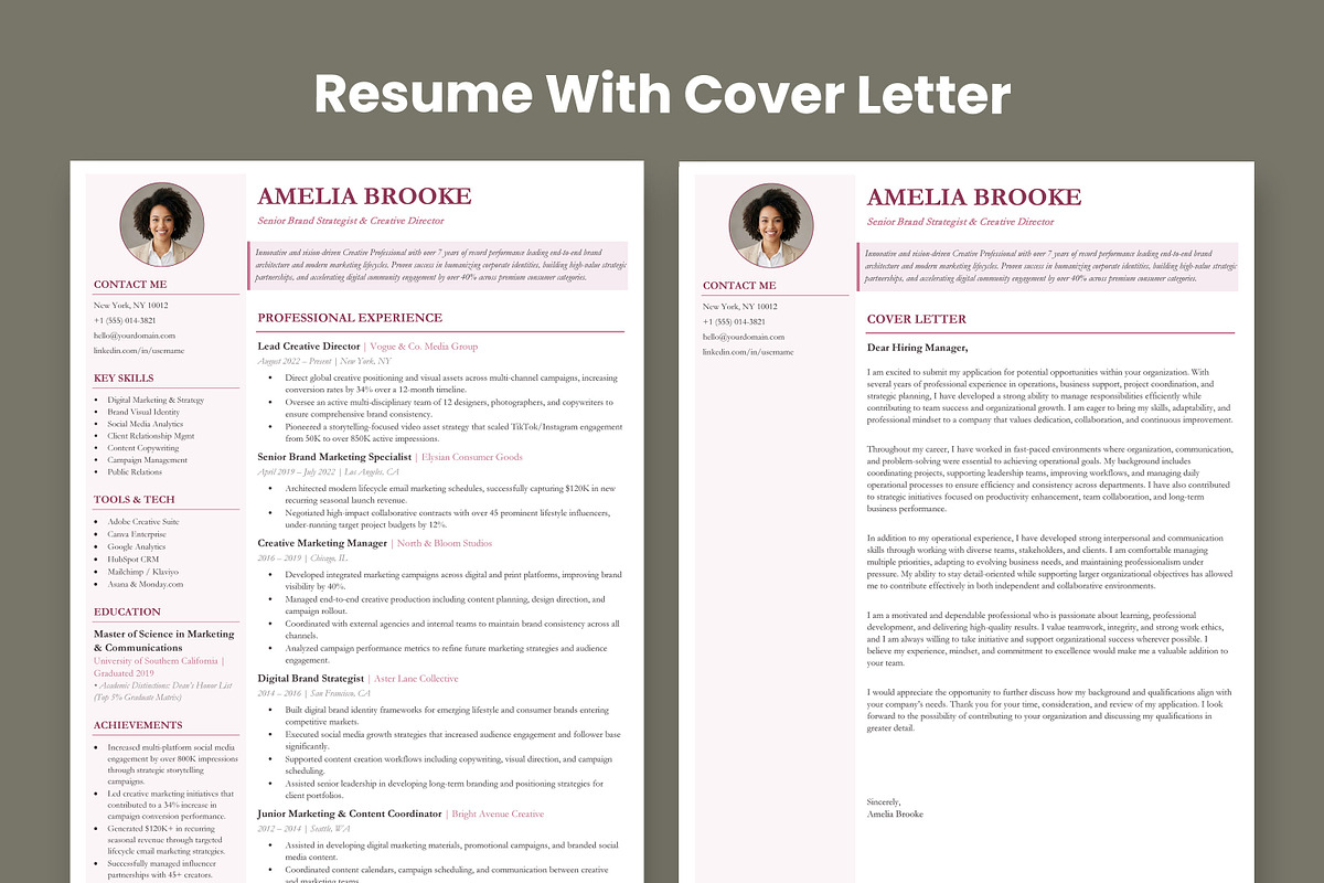 Professional Resume Template, a Resume Template by Anjum Ilyas (Photo 4 of 7)