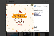 Autumn / Fall Social Media Templates, a Social Media Template by Esui Studio (Thumbnail 10 of 10)