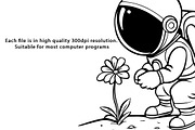 Space Svg, Dxf File Space Clipart, a Person Illustration by PassionPNGcreation (Thumbnail 2 of 5)