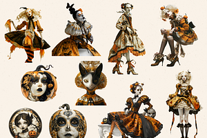 SURREAL HALLOWEEN CLIPART PACK