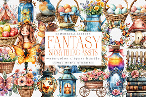 Fantasy Storytelling Assets Png, an Illustration by SinaCreation