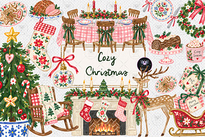 Cozy Christmas Clipart