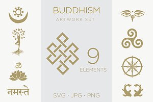 Buddhism, meditation buddhist symbol