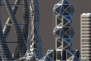 Futuristic Skyscrapers, an Architecture 3D Model by Giimann (Thumbnail 6 of 10)