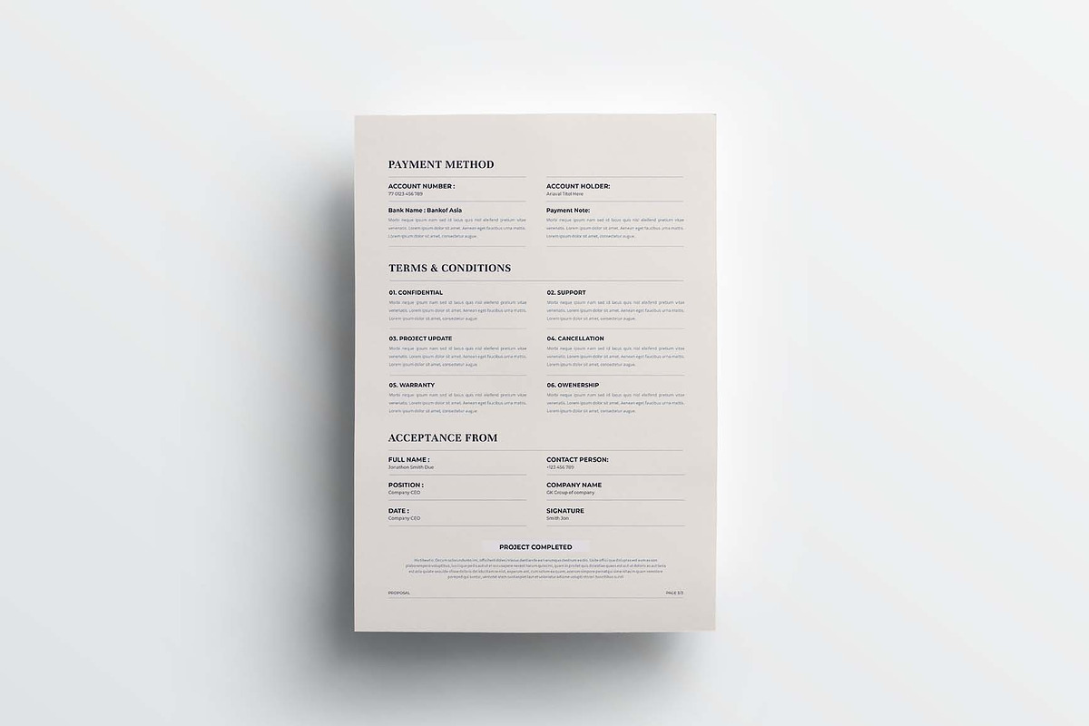 Proposal | MS Word & Indesign, a Stationery Template by design_hut (Photo 5 of 7)