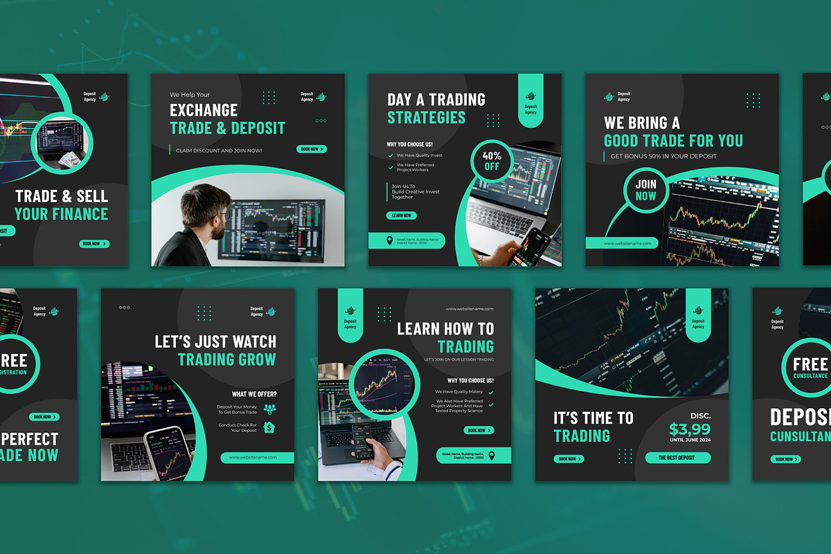 Stock Trading Instagram Post, a Social Media Template by CavenArt (Photo 5 of 5)
