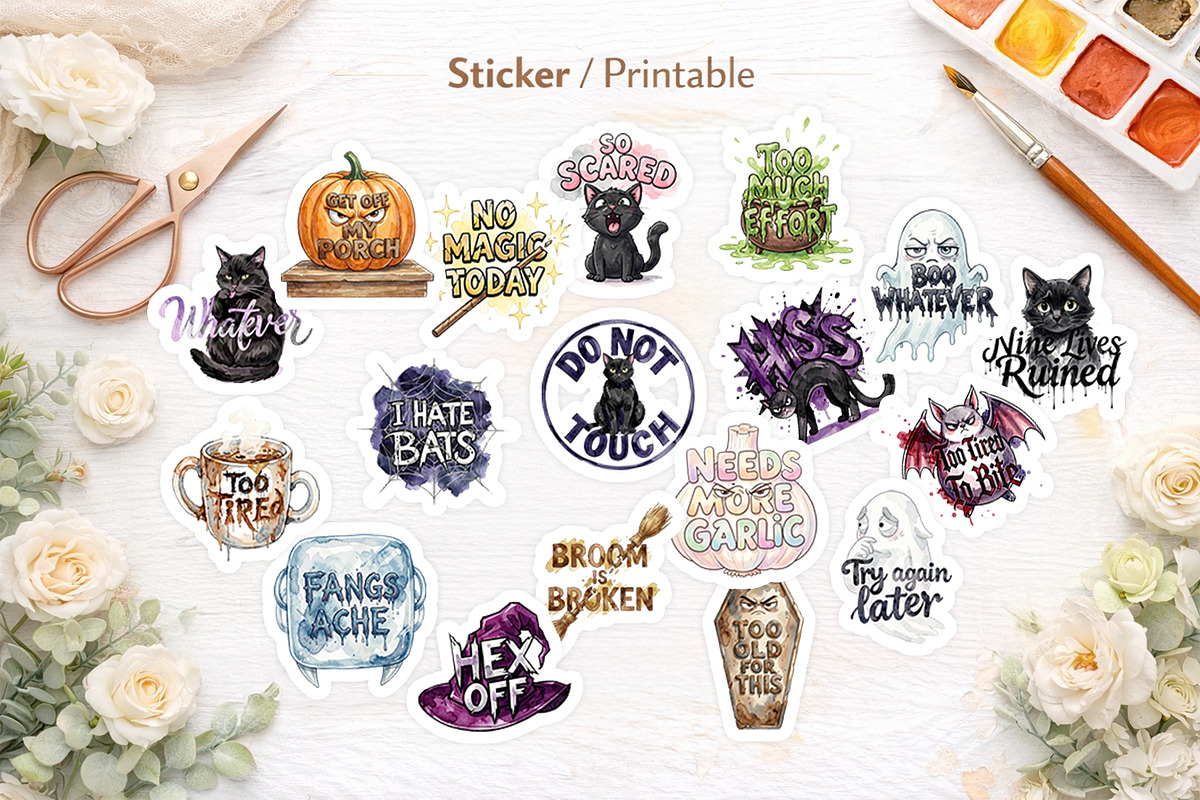 Sarcastic Halloween Sublimation, an Illustration by Artnoy (Photo 7 of 8)