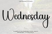 Wednesday, a Handwritten Font by FreshTypeINK (Thumbnail 1 of 8)