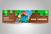 Youtube Mine Channel Art, a Social Media Template by FrancoShop (Thumbnail 2 of 7)
