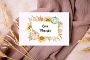 Watercolor Thanksgiving Clipart, a Seasonal Illustration by SvetaArtStore (Thumbnail 3 of 15)
