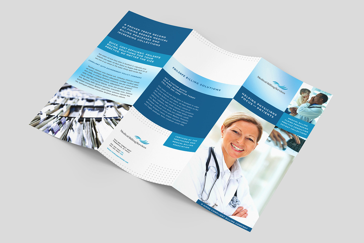 Medical Billing Brochure Template, a Brochure Template by StockLayouts (Photo 3 of 4)
