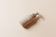 Travel Size Mini Pump Bottle Mockup, a Packaging Mockup by MockupFree.Net (Thumbnail 6 of 8)