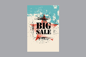 Big Sale Vintage Grunge Posters.