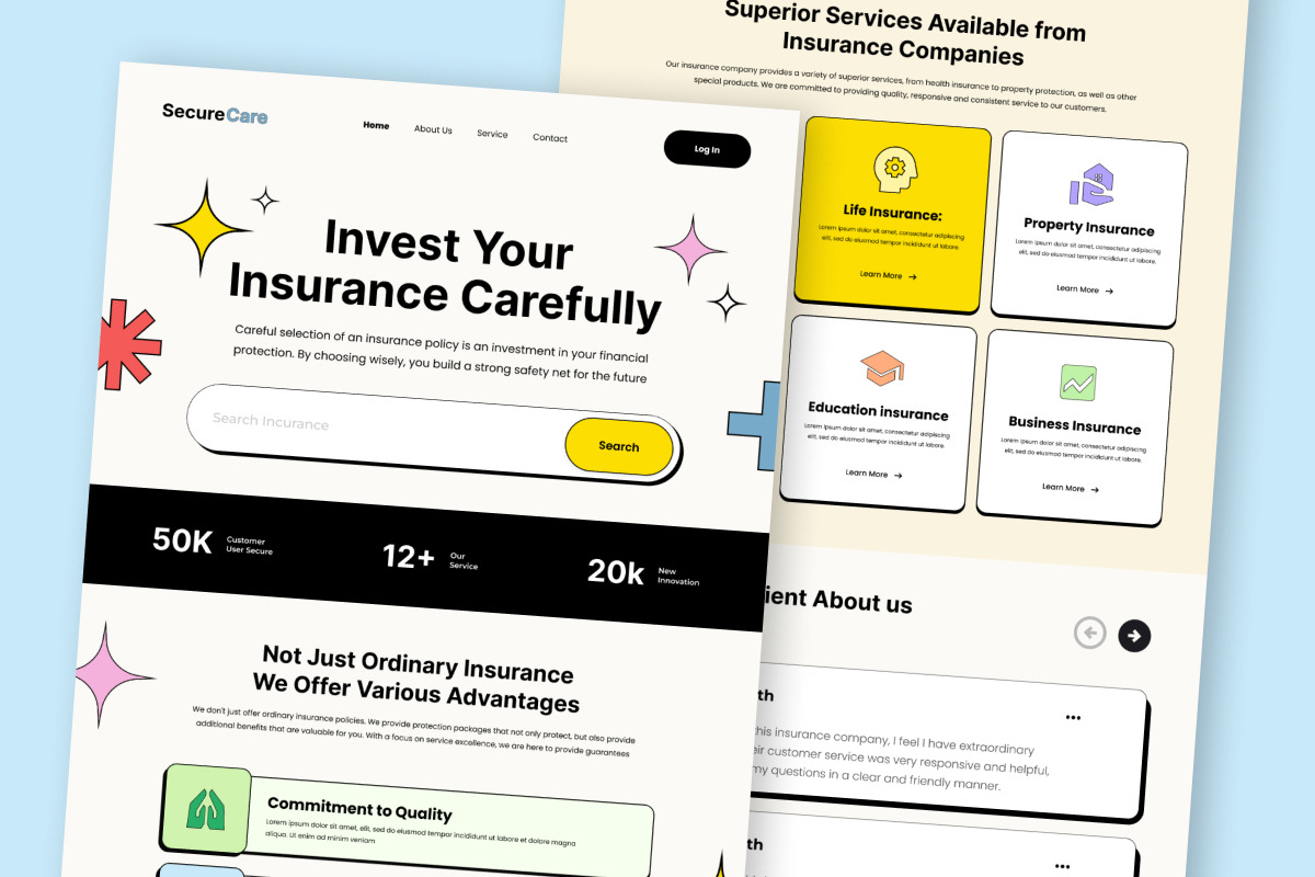 SecureCare - Insurance Agency Landin, a Landing Page Template by twinstd (Photo 5 of 5)