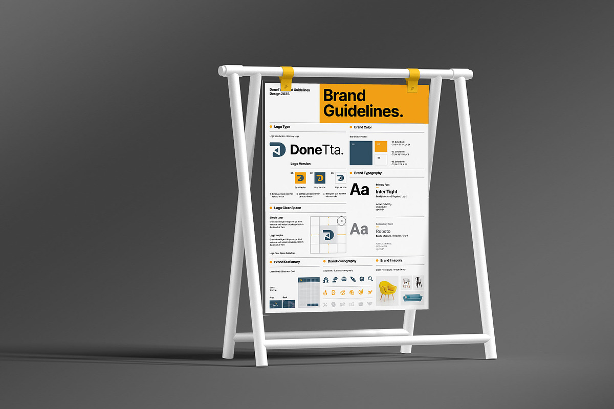 Brand Guideline Poster Template preview 2