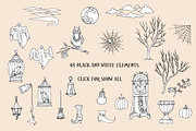 Halloween. Sketches and Silhouettes, an Illustration by Nataliapiache (Thumbnail 4 of 5)