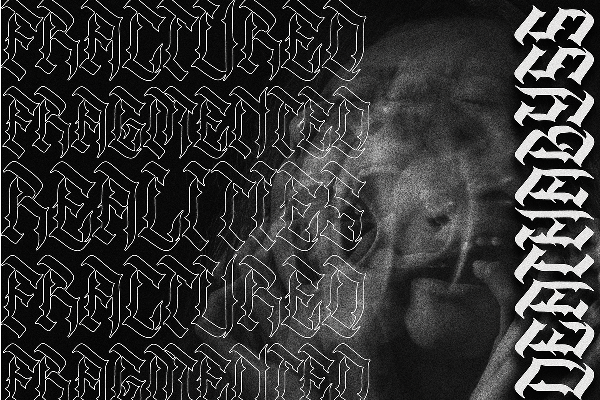 Vergaoh | All Caps Blackletter Font, a Blackletter Font by Denustudios (Photo 6 of 12)