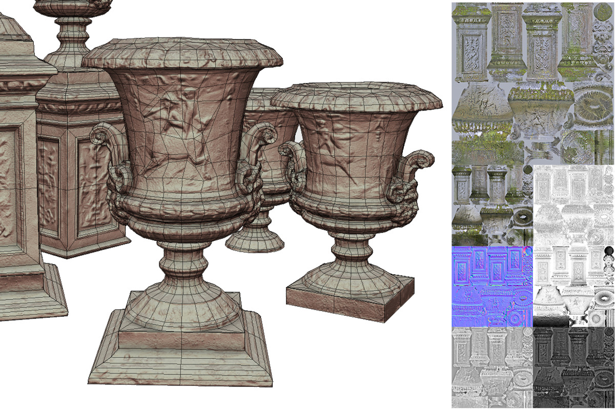 Vase from park, an Environmental 3D Model by Beatheart Creative Studio (Photo 12 of 14)