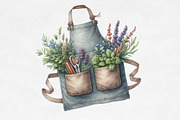 Green Summer Cottagecore Clipart Bun, an Illustration by Designking (Thumbnail 3 of 4)