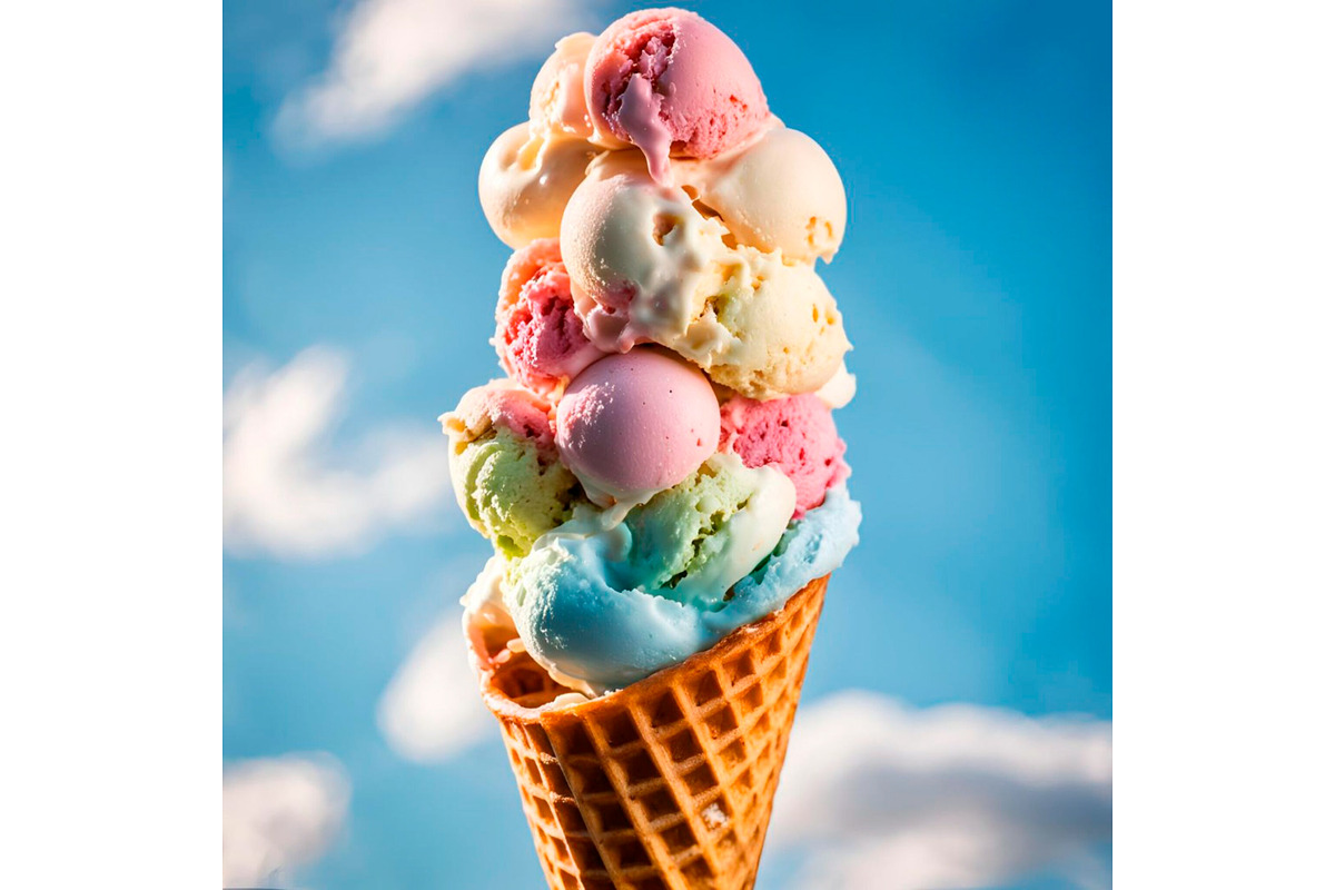 SET Ice Cream Sweet Dessert, a Background Graphic by IrySha (Photo 5 of 8)
